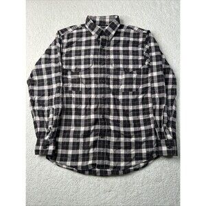 Filson Alaskan Guide‎ Shirt Flannel Men’s XS Brown Cream Plaid Outdoor Casual